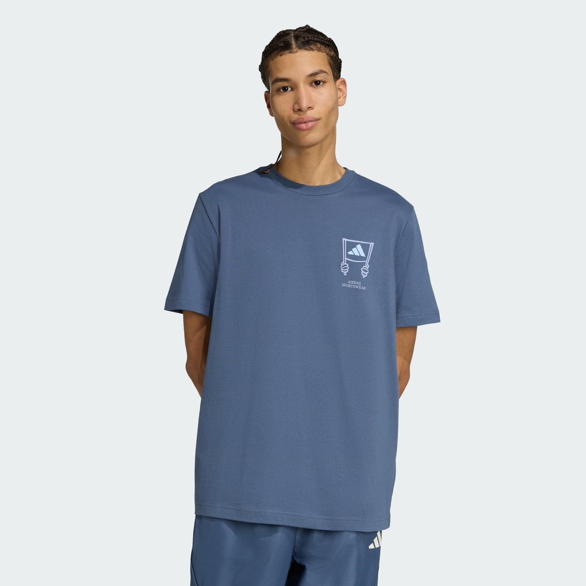 Adidas Stadium Crowd Loose Graphic Tee Men