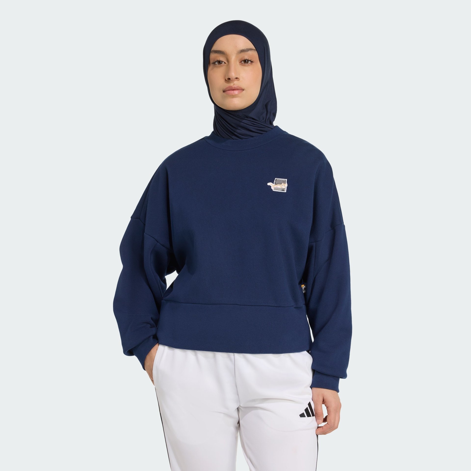 Adidas Cat Patch Graphic Sweatshirt Women