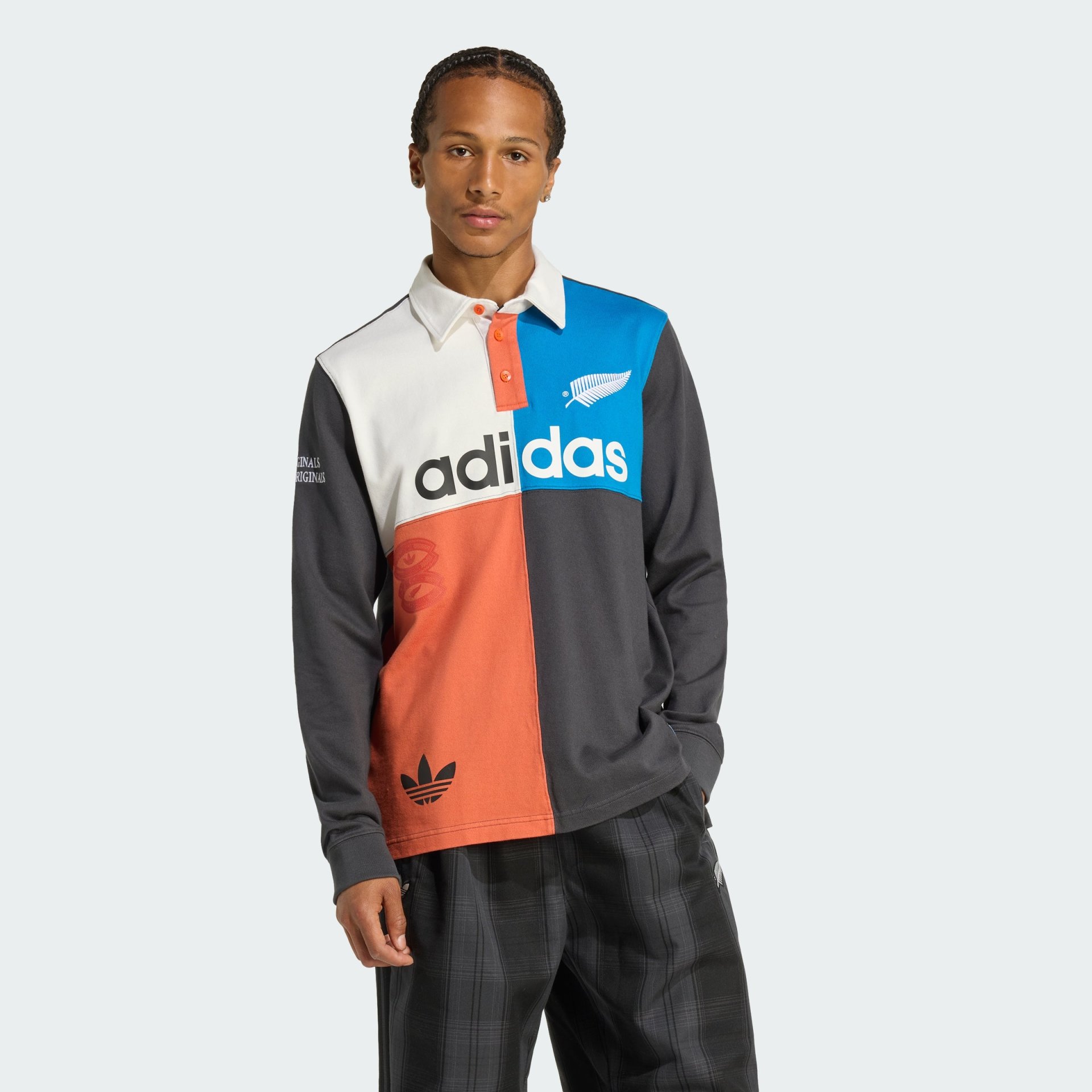 Adidas ORIGINALS & ALL BLACKS HERITAGE RUGBY POLO Shirt Men