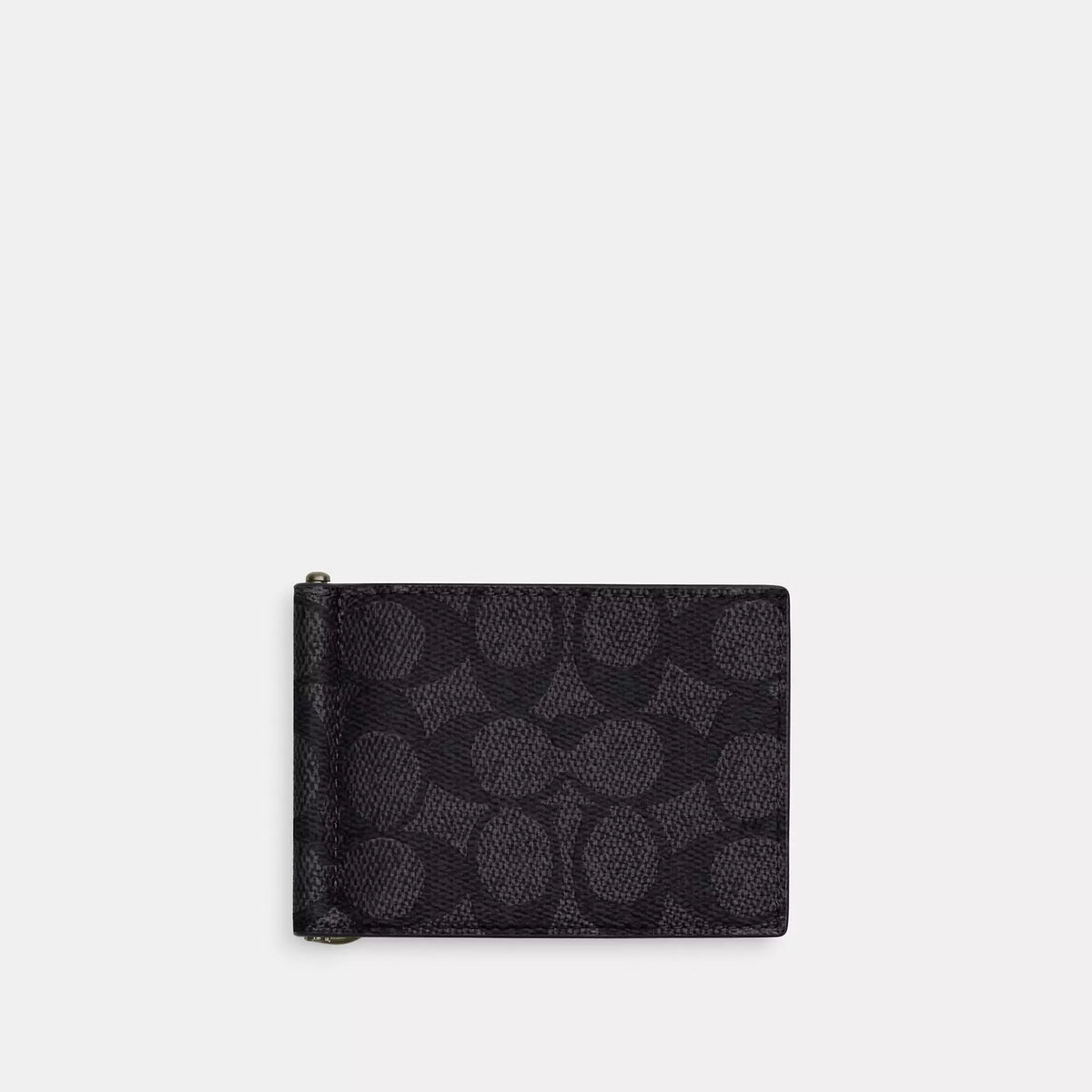 Slim Money Clip Billfold Wallet In Signature Canvas