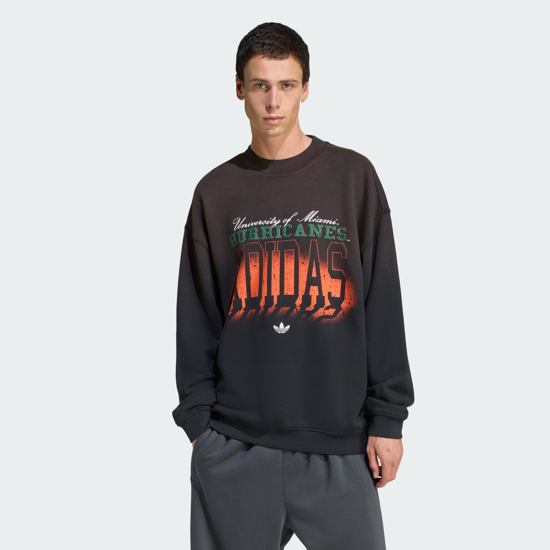 Adidas Miami Hurricanes Originals Crew Neck Sweatshirt Men