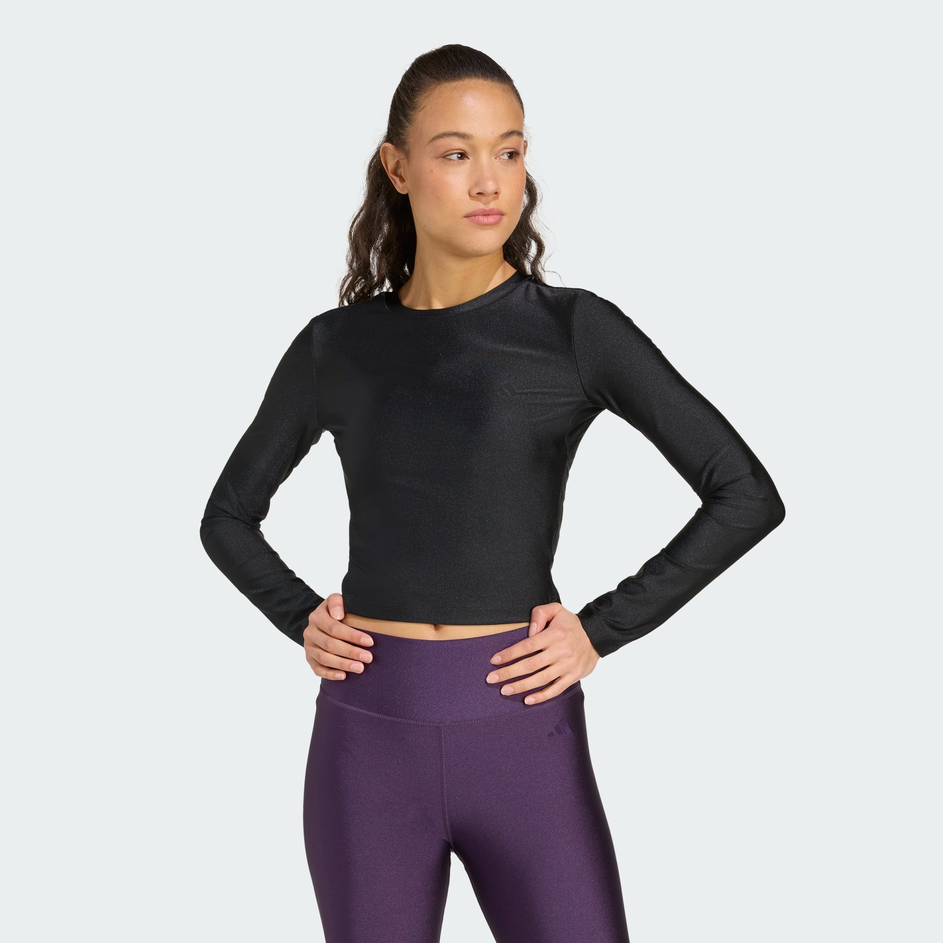 Adidas Workout Essentials Long-Sleeve Shirt Shine Women