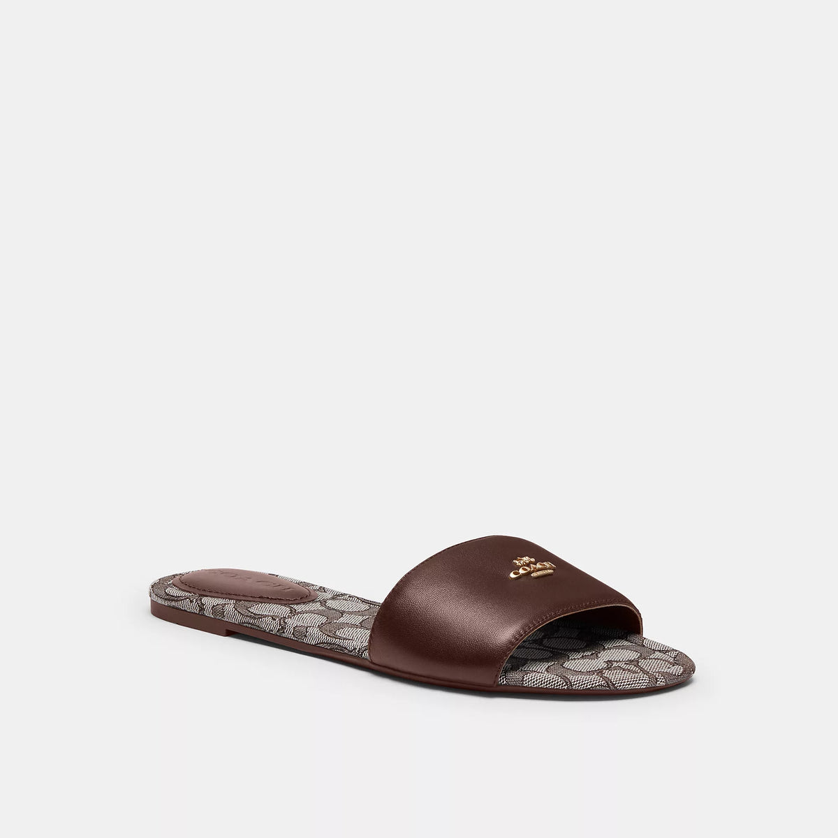 Slide Sandal In Signature Jacquard