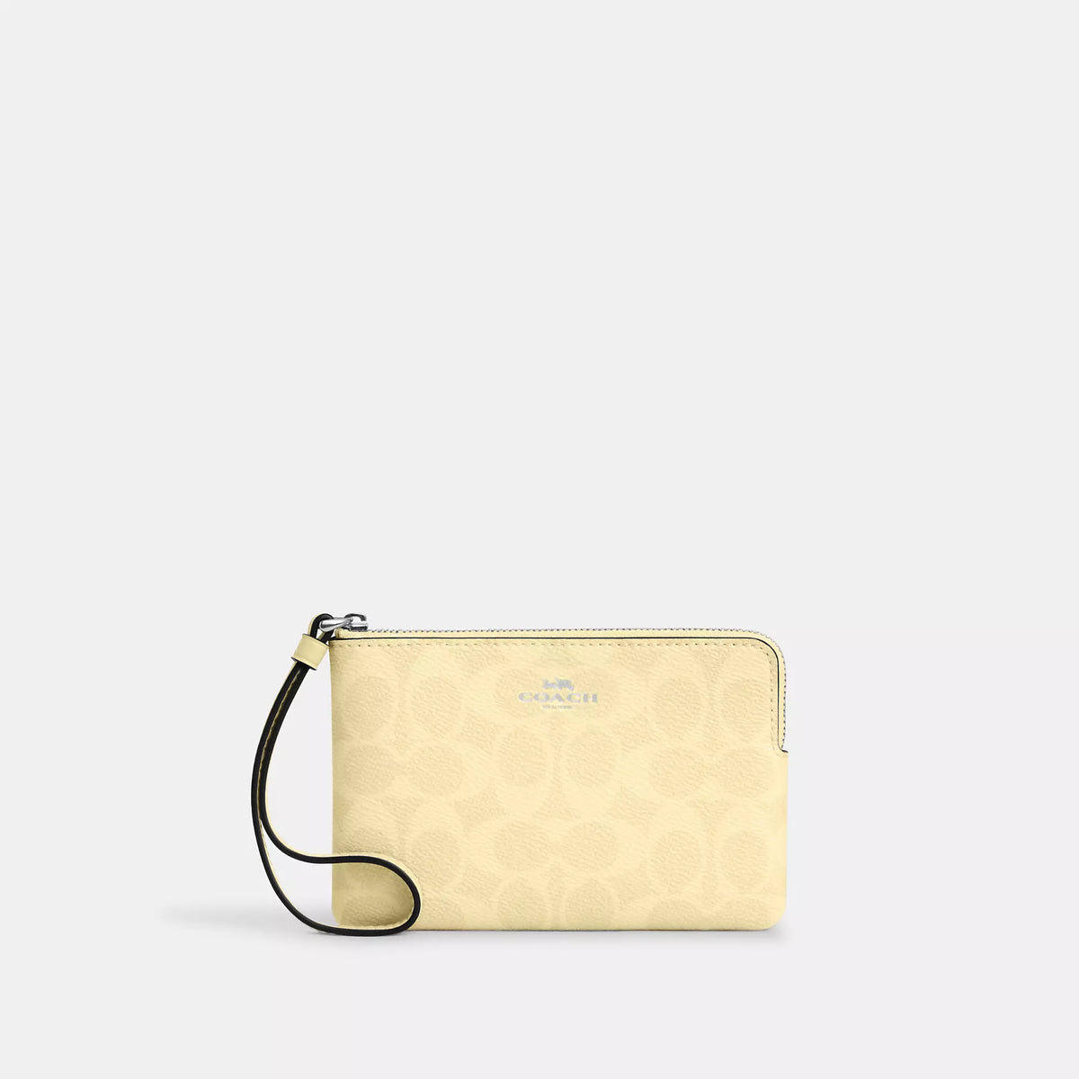 Corner Zip Wristlet In Signature Canvas