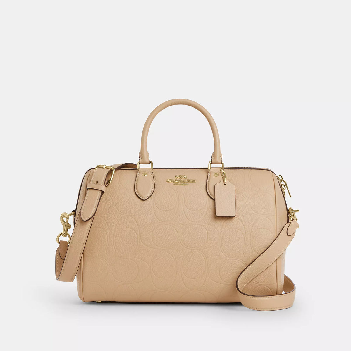 Rowan Large Satchel Bag In Signature Leather