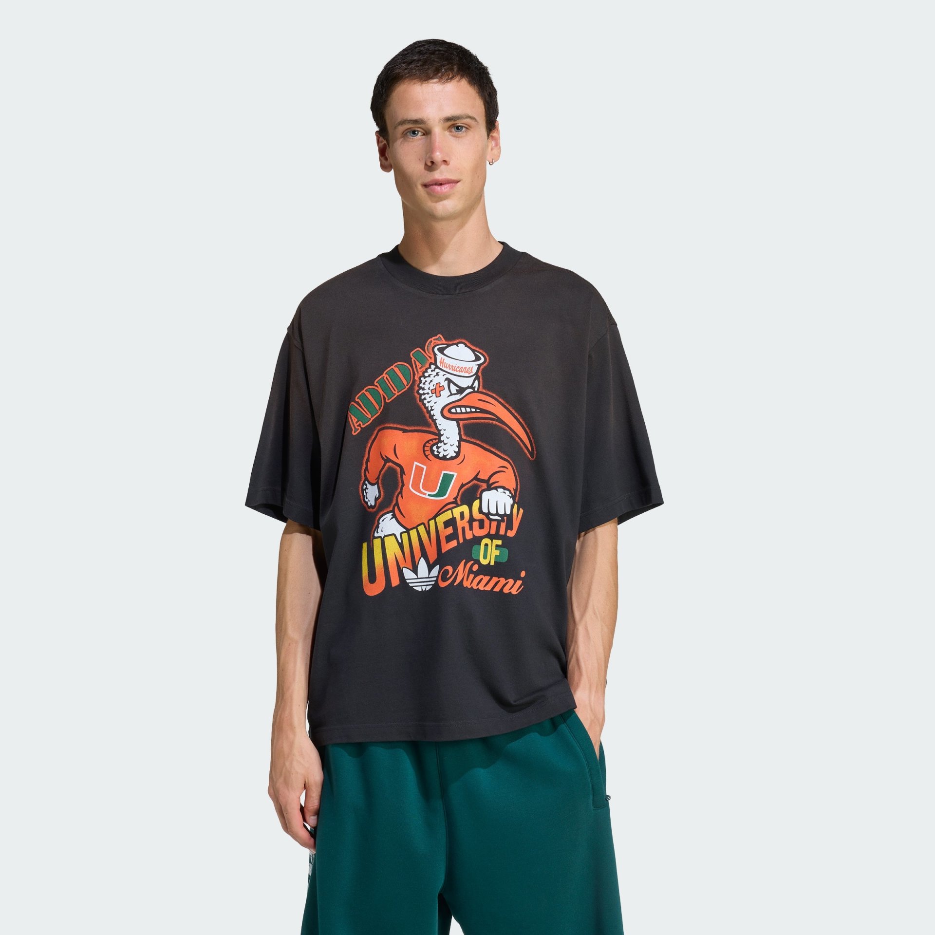Adidas Miami Hurricanes Originals Graphic Tee Men
