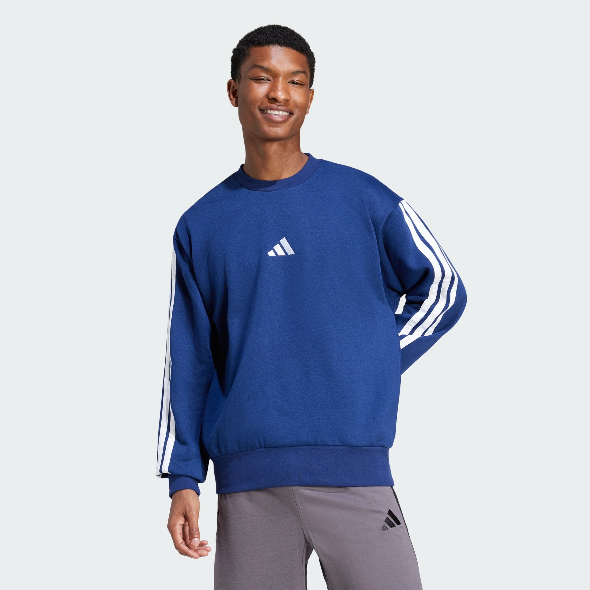 Adidas Essentials 3-Stripes Fleece Sweatshirt Men