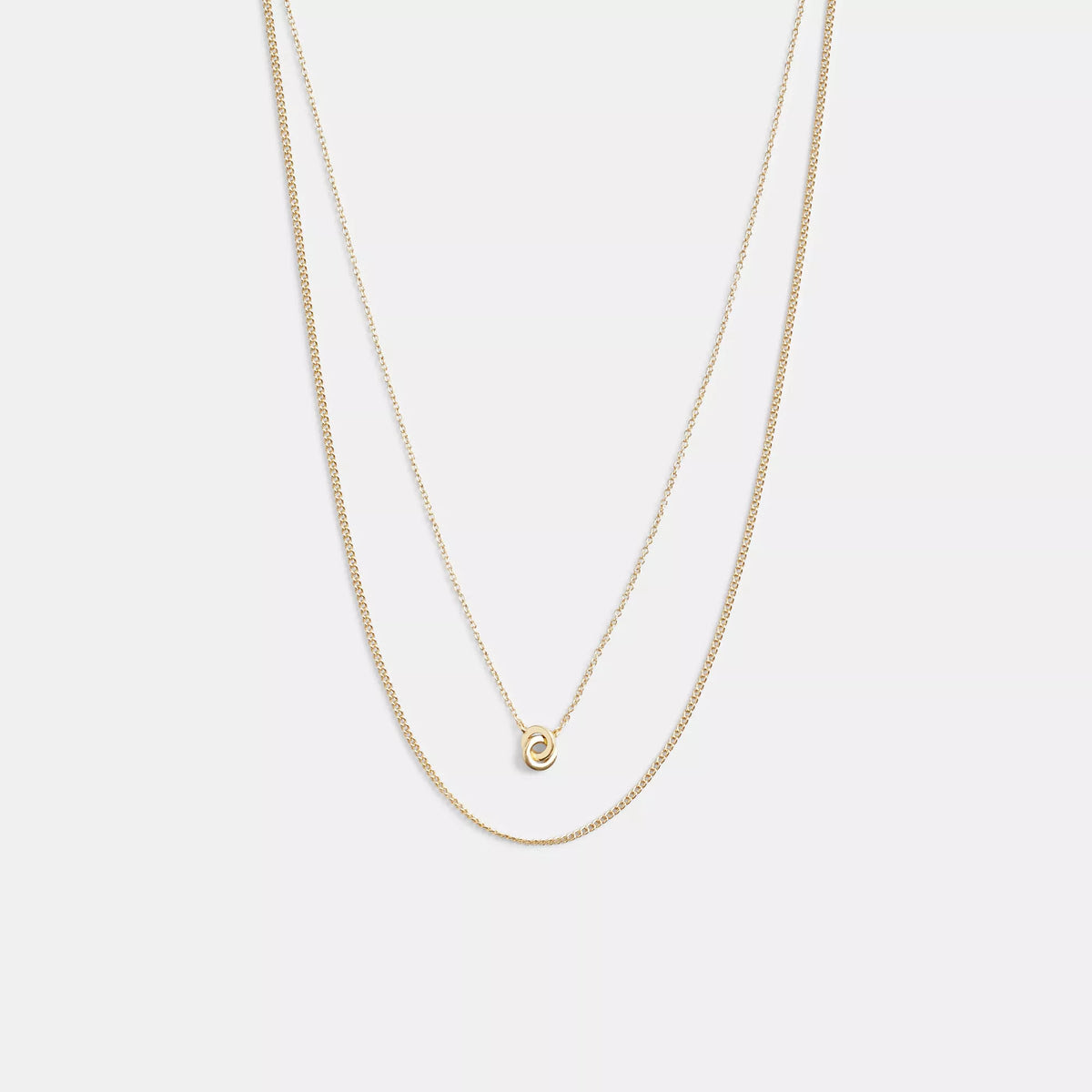Delicate Interlocking Layered Necklace