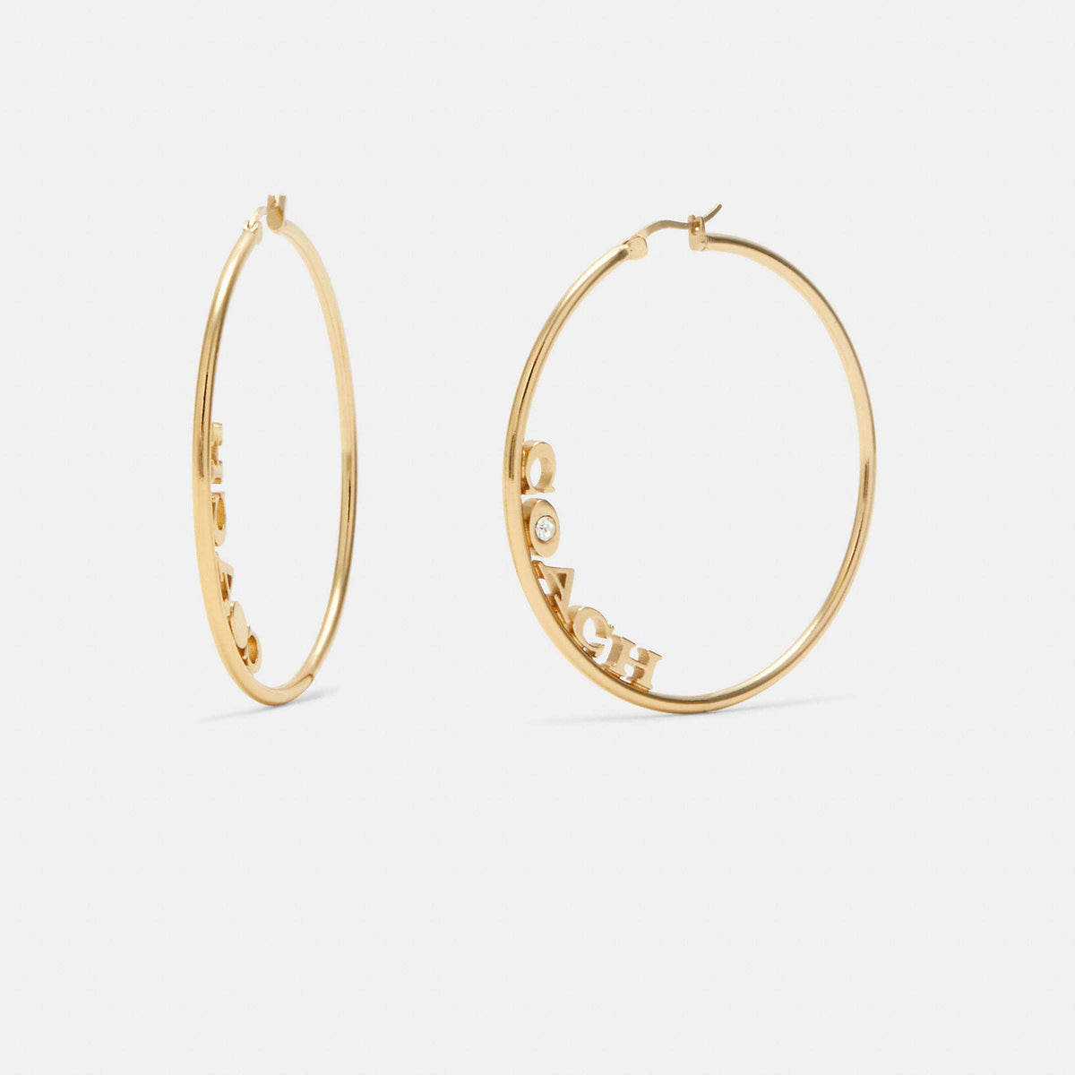 Coach Medium Hoop Earrings