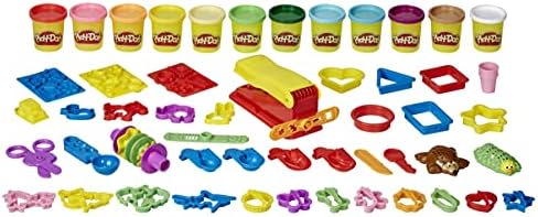 Play-Doh Ultimate Fun Factory, Great First Play-Doh Set Multipack Set for Kids, 47 Tools, 12 Non-Toxic Colors, Back to School Gifts & Classroom Supplies, Ages 3+ (Amazon Exclusive)