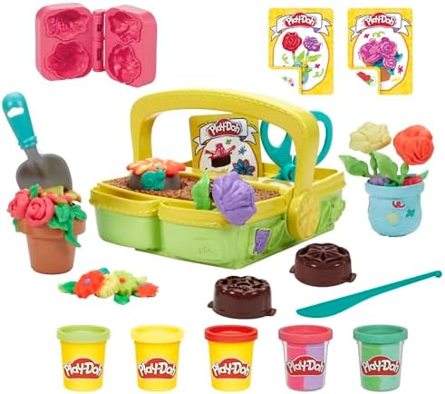 Play-Doh Blooming Flower Garden Toy Playset, Nature Pretend Play, Kids Arts & Crafts Ages 3+