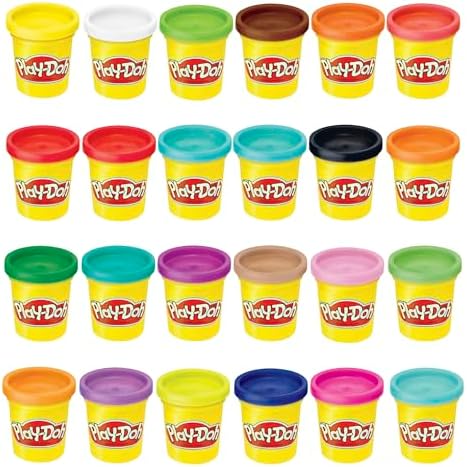 Play-Doh Modeling Compound 24-Pack Case of Colors, Non-Toxic, 3 Oz Cans of Assort. Colors, Back to School Classroom Supplies, Preschool Toys, Ages 2+ (Amazon Exclusive)