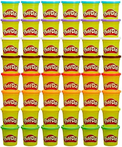 Play-Doh Bulk Pack of 48 Cans, 6 Sets of 8 Modeling Compound Colors, 3oz, Back to School Gifts & Prizes for Students & Classroom, Preschool Toys for Kids, Ages 2+ (Amazon Exclusive)