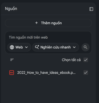 NotebookLM Idea Agent — Biến tài liệu thành trợ lý phát triển ý tưởng 1