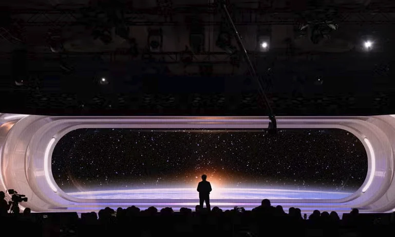 Không gian sân khấu AMD CES 2026