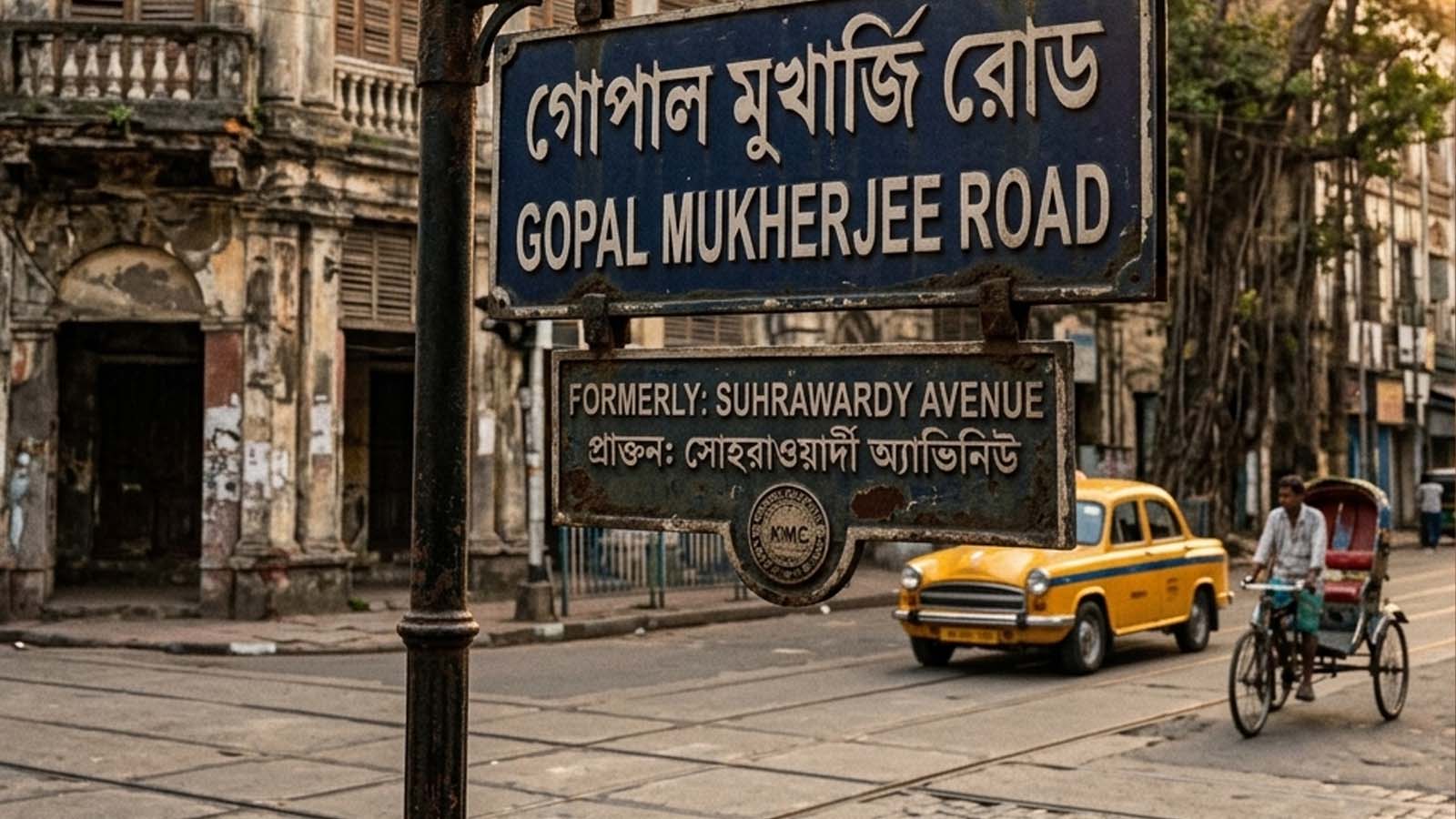 সুহরাওয়ার্দী এভিনিউ এখন 'গোপাল মুখার্জী রোড': কলকাতার এক ঐতিহাসিক নামকরণের নেপথ্য কাহিনী