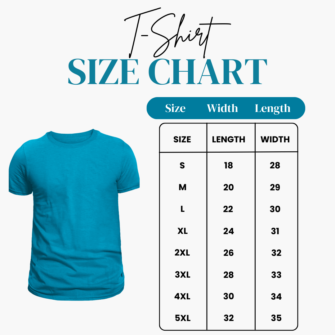T-Shirt Size Chart