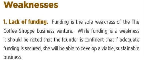 Sample Business Plan 8 7 swot analysis of coffee shop business plan samples