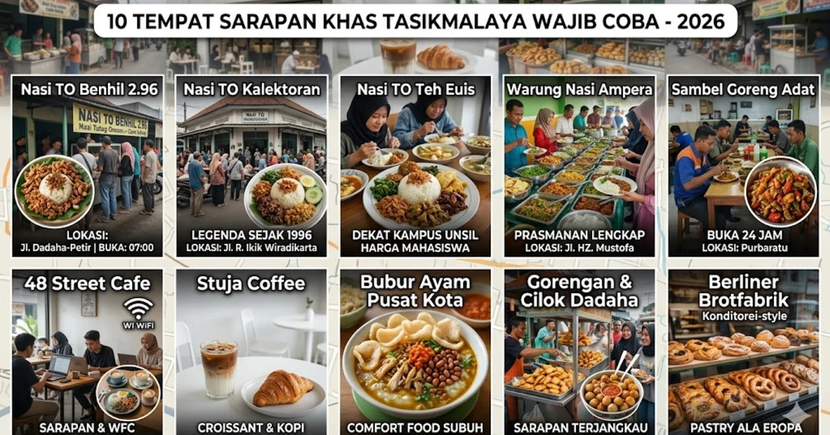10 Tempat Sarapan Enak di Tasikmalaya yang Wajib Dicoba 2026