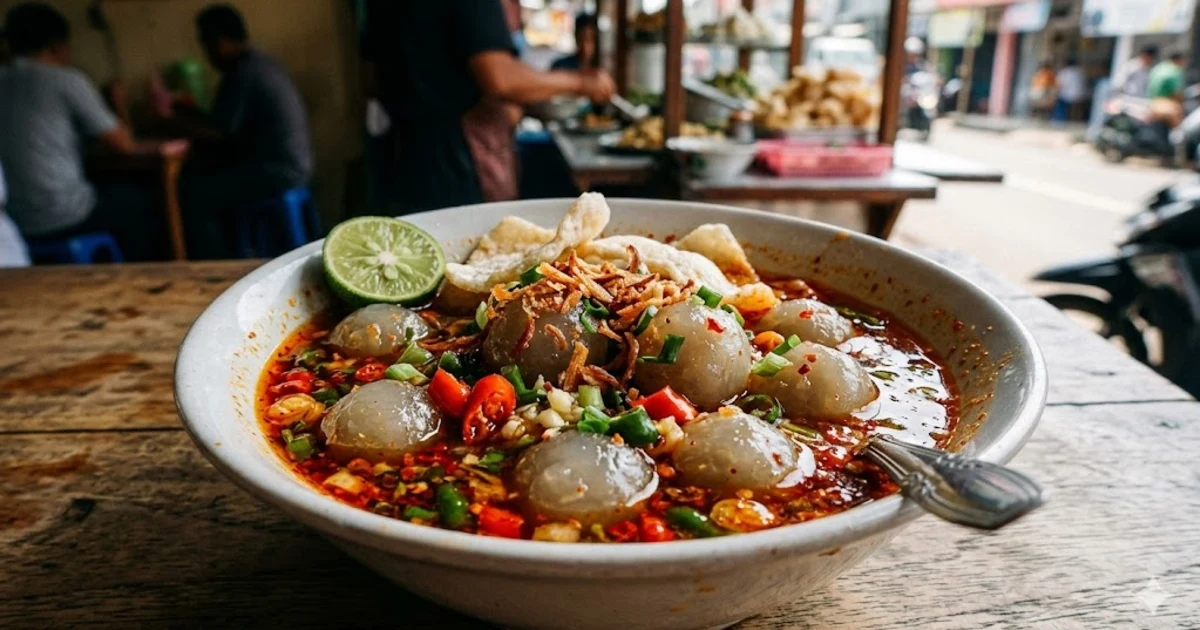 Cilok Goang Tasikmalaya — Kuah Pedas Kencur Khas