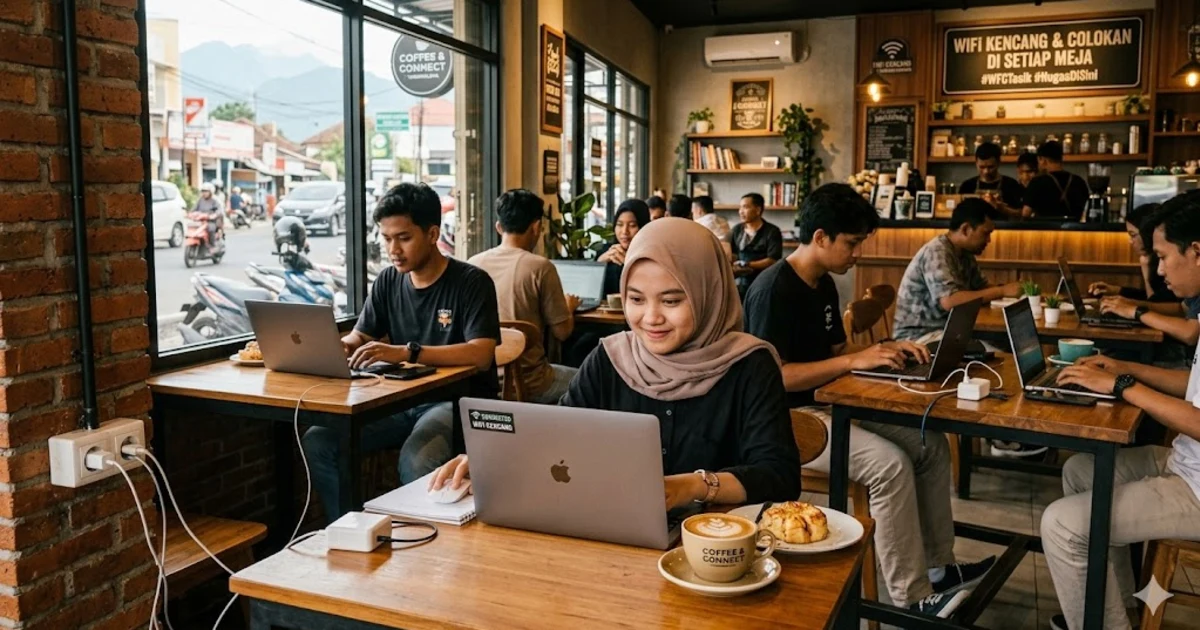 10 Coffee Shop untuk WFC dan Nugas di Tasikmalaya — WiFi Kencang & Colokan Ada