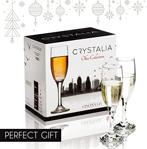 Vue 4 de Crystalia Premium Cristal Flute