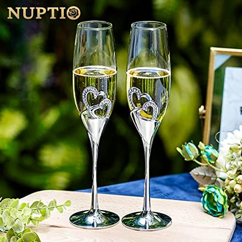 Vue 4 de Nuptio Flutes Champagne