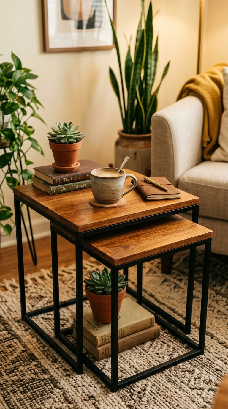 6. Nesting Side Tables: Flexible Companions