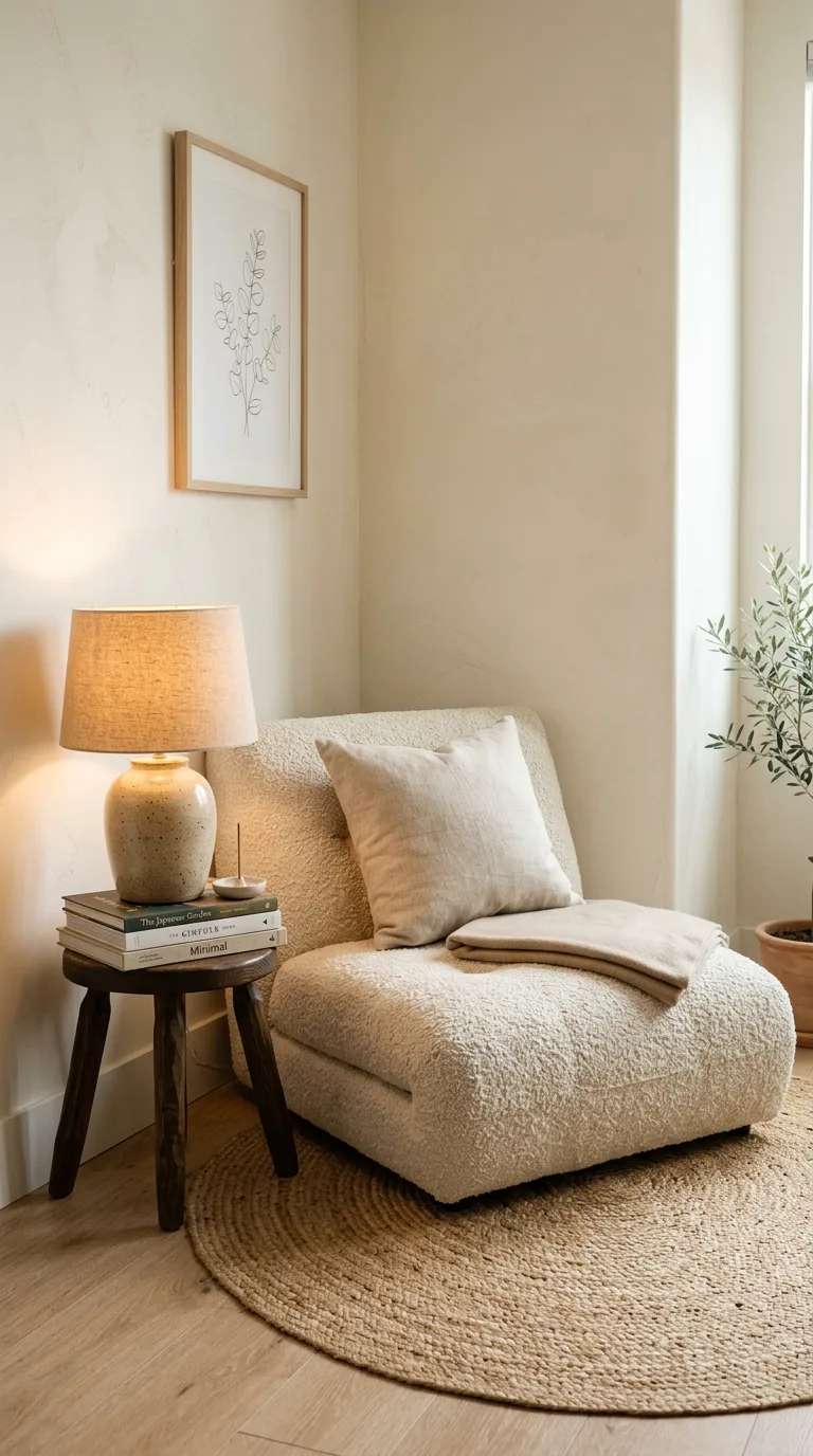 1. Tuck a Low-Profile Floor Lounger Into the Dead Corner