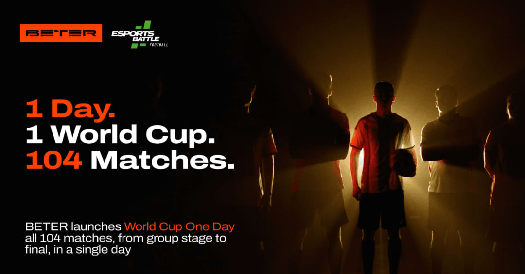 BETER expands ESportsBattle eFootball offering with new World Cup One Day format  news featured image