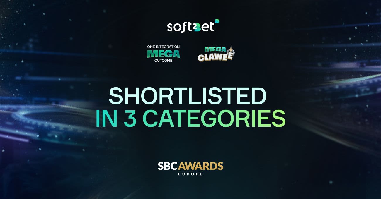 Soft2Bet shortlisted in three categories at SBC Awards Europe 