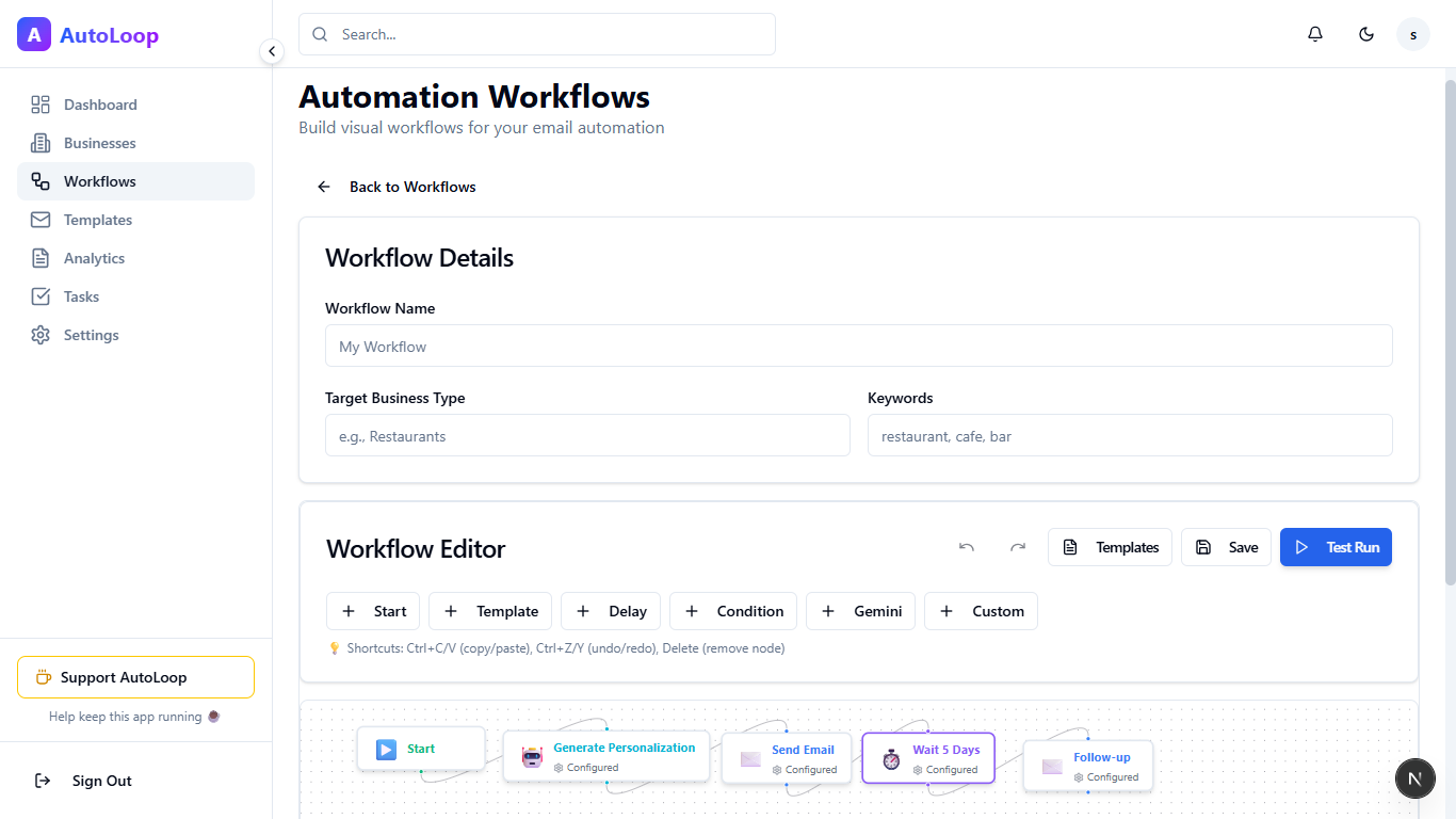 AutoLoop - An Automated Business Workflow
