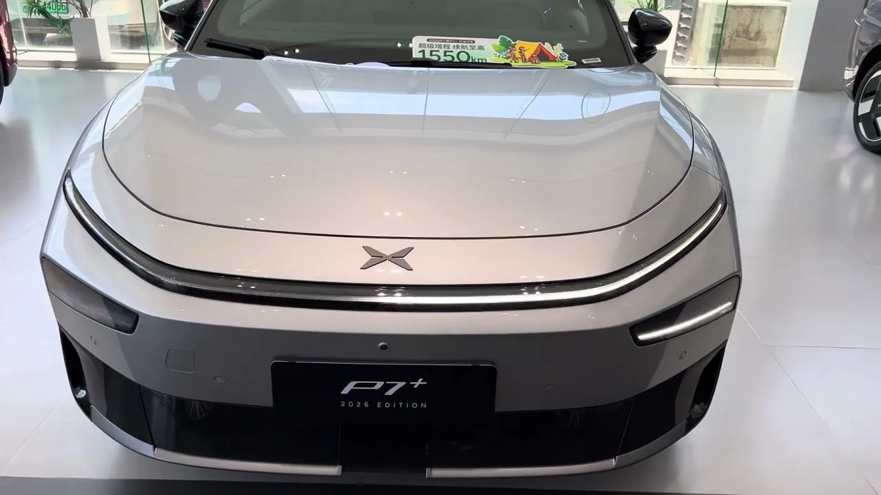 2026 Xpeng P7+ REV: 1,550 km Range Liftback Sedan From $26,800