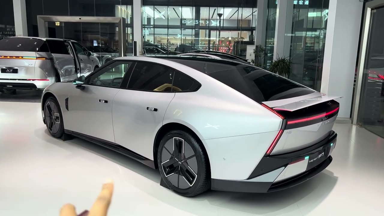 P7 Plus: Electric Sedan with Functional Rear Spoiler