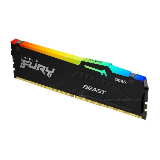 זיכרון לנייח Kingston FURY Beast RGB 32GB DDR5 6000MHZ C36 EXPO/XMP