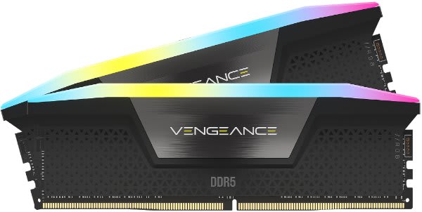 זיכרון לנייח Corsair VENGEANCE RGB 2×32GB DDR5 6000MHz CL30