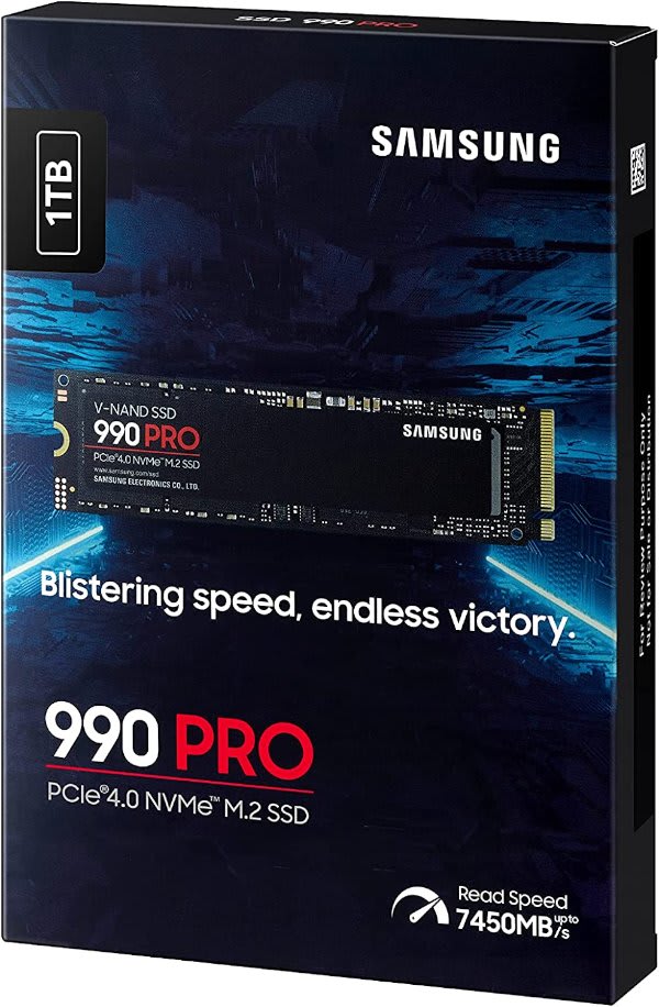 דיסק פנימי Samsung 990 PRO 1TB GEN4 up to 7450 read 6900 Write NVMe