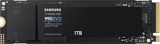 דיסק פנימי Samsung 990 EVO PLUS 1TB up to 7250 Read 6300 Write NVMe Gen5