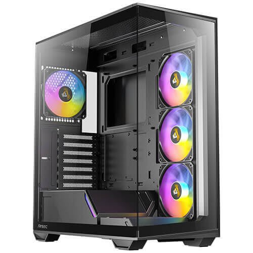 מארז שחור Antec C3 ARGB Mid-Tower ATX 4x FANS Incl Type-C