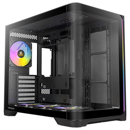 מארז שחור Antec C5 Curve ARGB Mid-Tower ATX 4x FANS Type-C