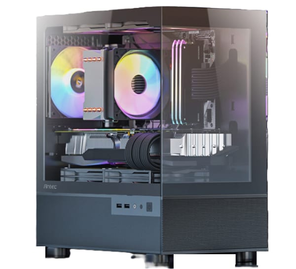 מארז שחור Antec CX200M RGB ELITE M-ATX 5X120mm FANS