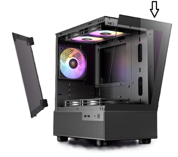 פנל קידמי למארז שחור Antec CX200M