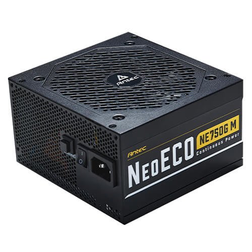 ספק כוח Antec NeoEco 750W Gold fully Modular120mm Silent Fan full