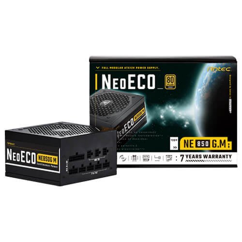 ספק כוח Antec NeoEco 850W Gold fully Modular120mm Silent Fan full
