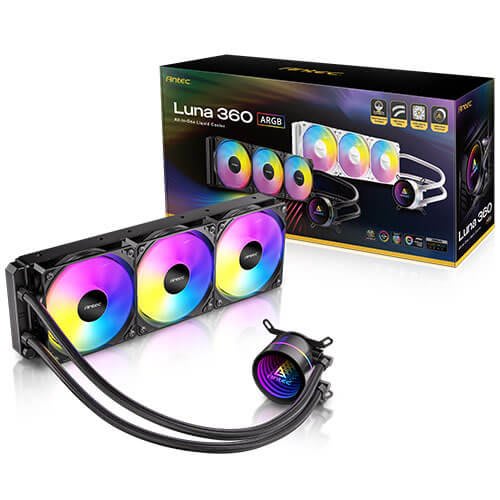 קירור נוזלי Antec LUNA 360 Black ARGB