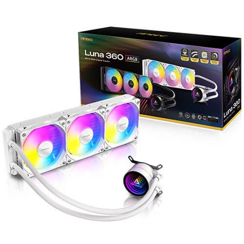קירור נוזלי Antec LUNA 360 White ARGB