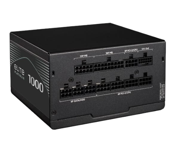 ספק כוח מודולרי Cooler Master Elite 80 Plus Platinum 1000W ATX 3. 80+ Platinum