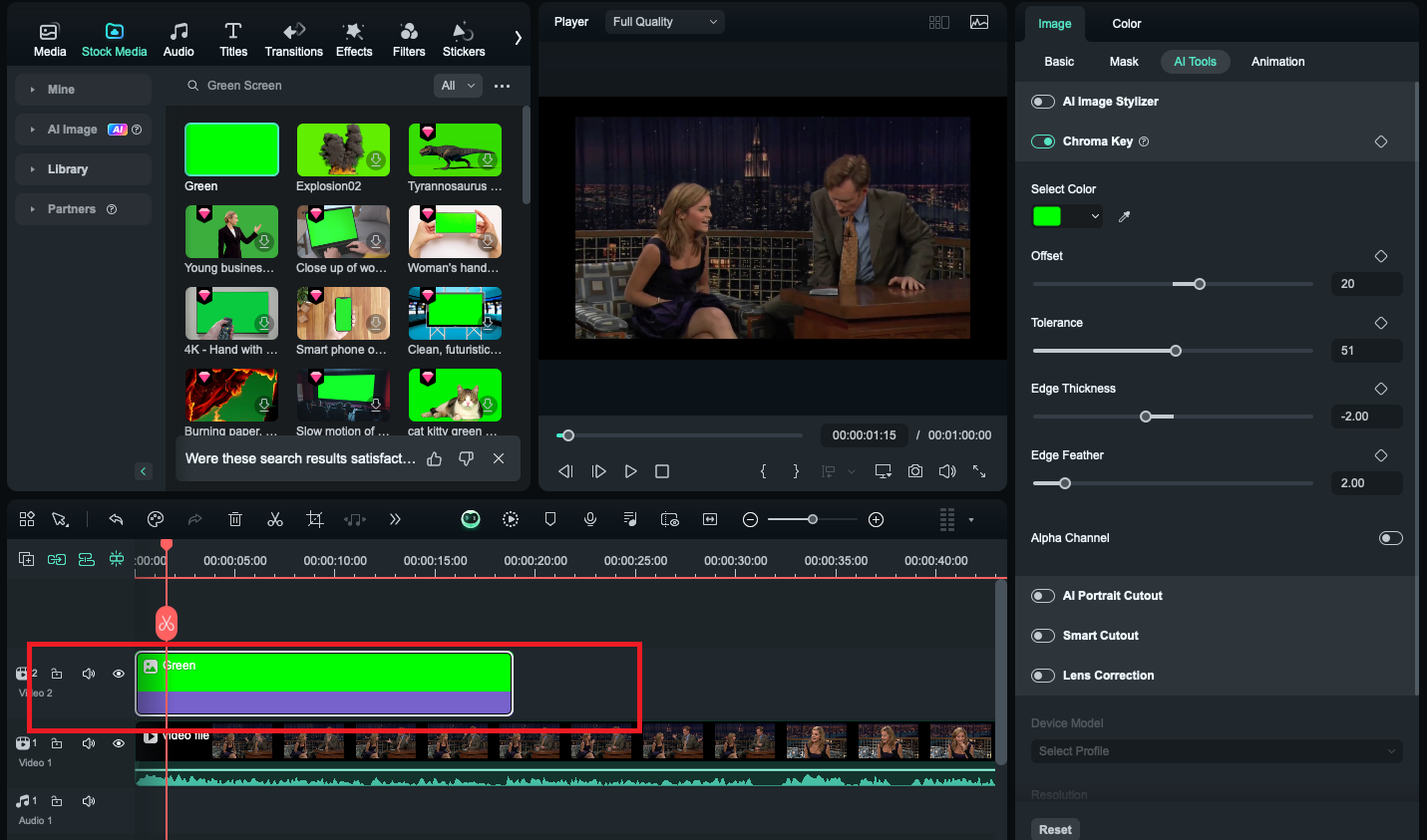 add-green-screen-to-timeline add-green-screen-to-timeline