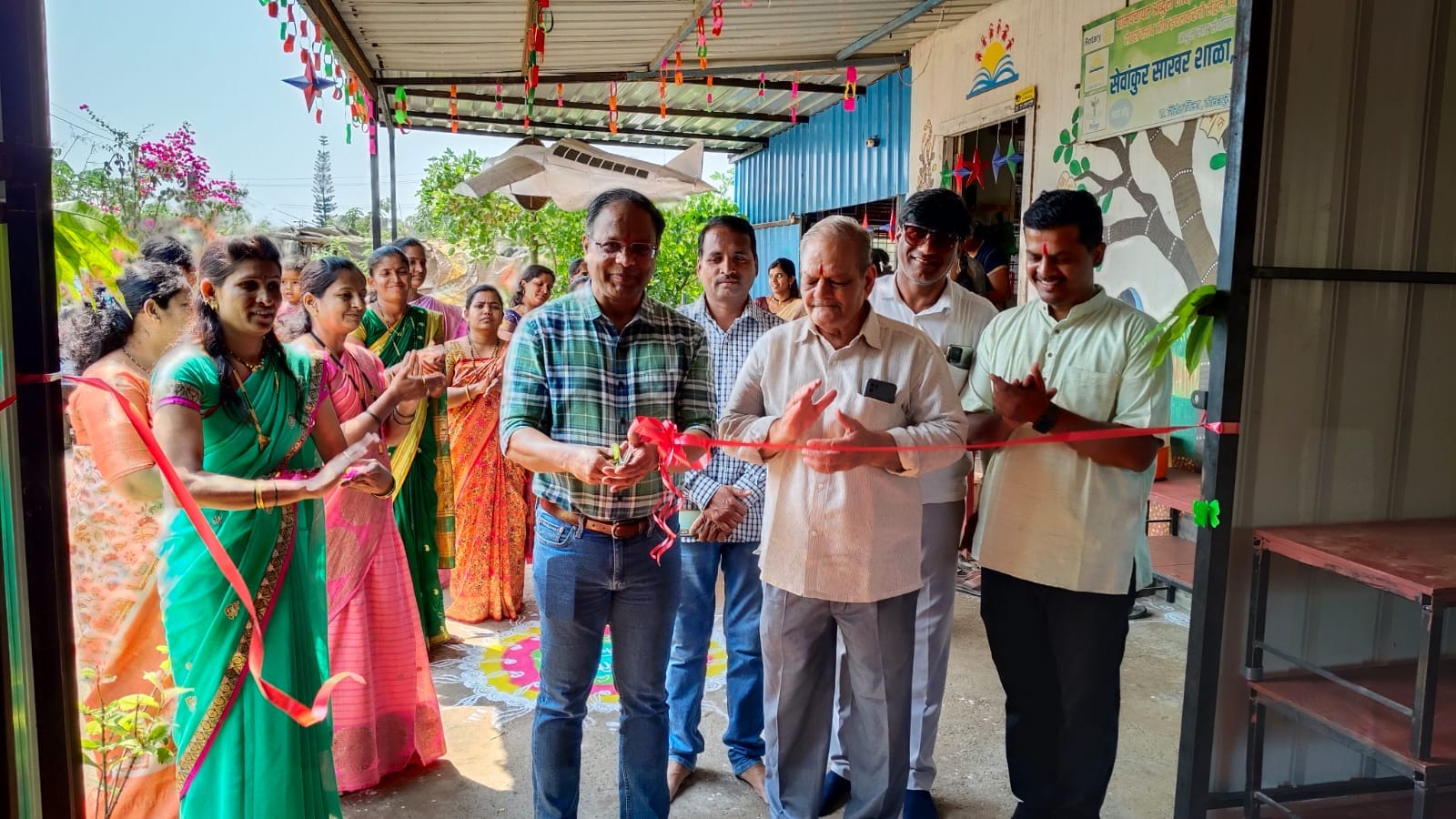 Kitchen inauguration by Satish Pawar Sir
