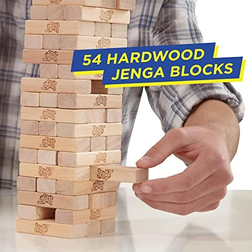 Vue 4 de Hasbro Gaming Jenga Jeu